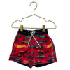 Baby Gap x Hot Wheels Red Print Swim Shorts - Size 12-18 Mo
