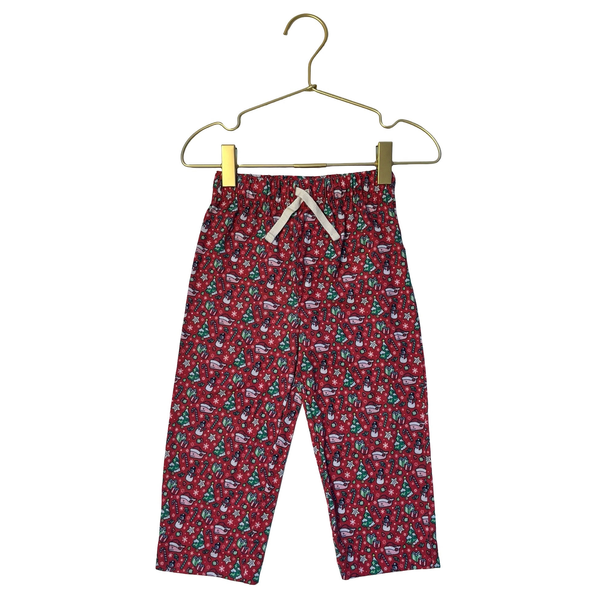 Vineyard Vines Red Christmas Print Pajama Pants - Size 2T