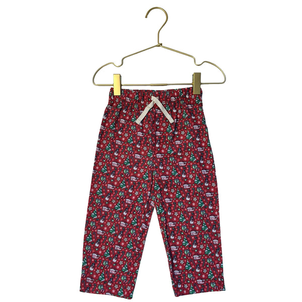 Vineyard Vines Red Christmas Print Pajama Pants - Size 2T