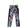 Old Navy Active Black & Colorful Tropical Leaf Print Athletic Leggings - S 8