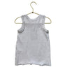 Zara White Ribbed Heart Patch Tank Top - Size 6