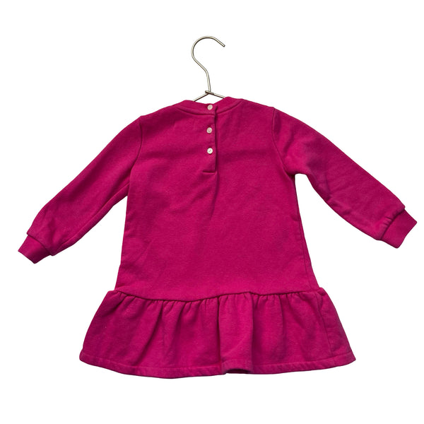 Polo Ralph Lauren Pink 'Polo Player' Sweatshirt Dress - Size 18 Mo