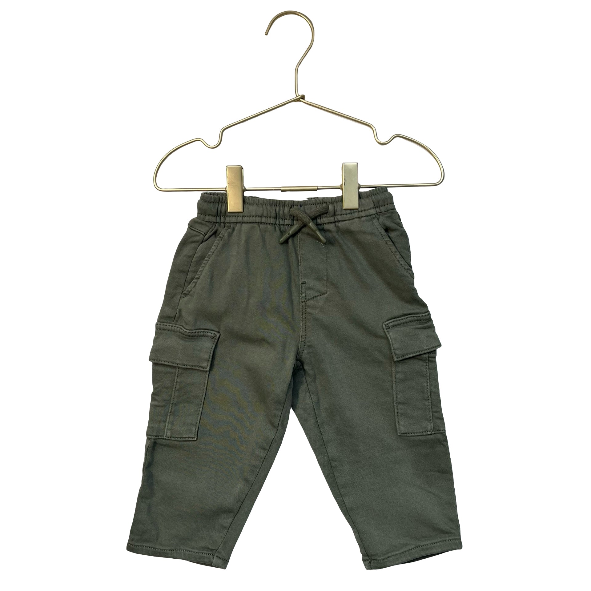 Zara Olive Green Cargo Pants - Size 9-12 Mo