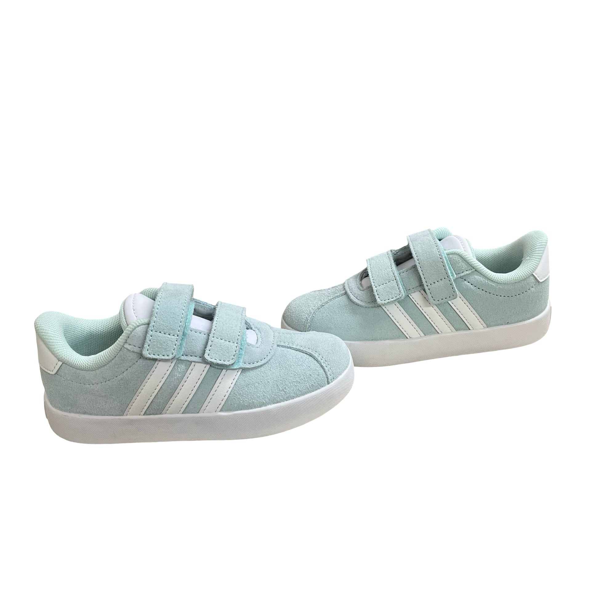Adidas Mint Green Velcro Sneakers - Size 10K