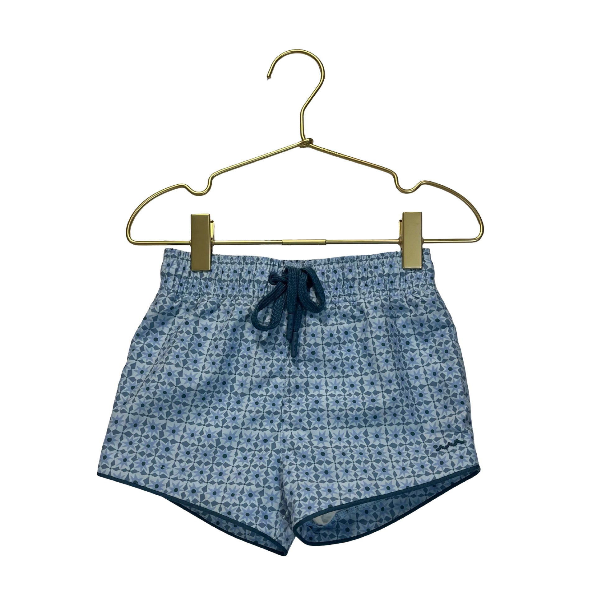 Minnow Blue Pattern Swim Suit - Size 3-4Y