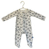 Magnetic Me Simply Ivory & Gray Alphabet Print Footed PJs - 3-6 Mo