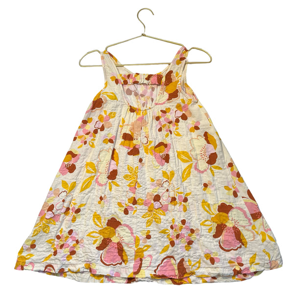 Zara Tropical Floral Cotton-Linen Dress - Size 10