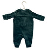 Hanna Andersson Green Velour One-Piece Jumpsuit - Size 0-3 Mo
