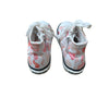 Naturino White & Pink Heart Print High-Top Sneakers - Size 26 (9.5)