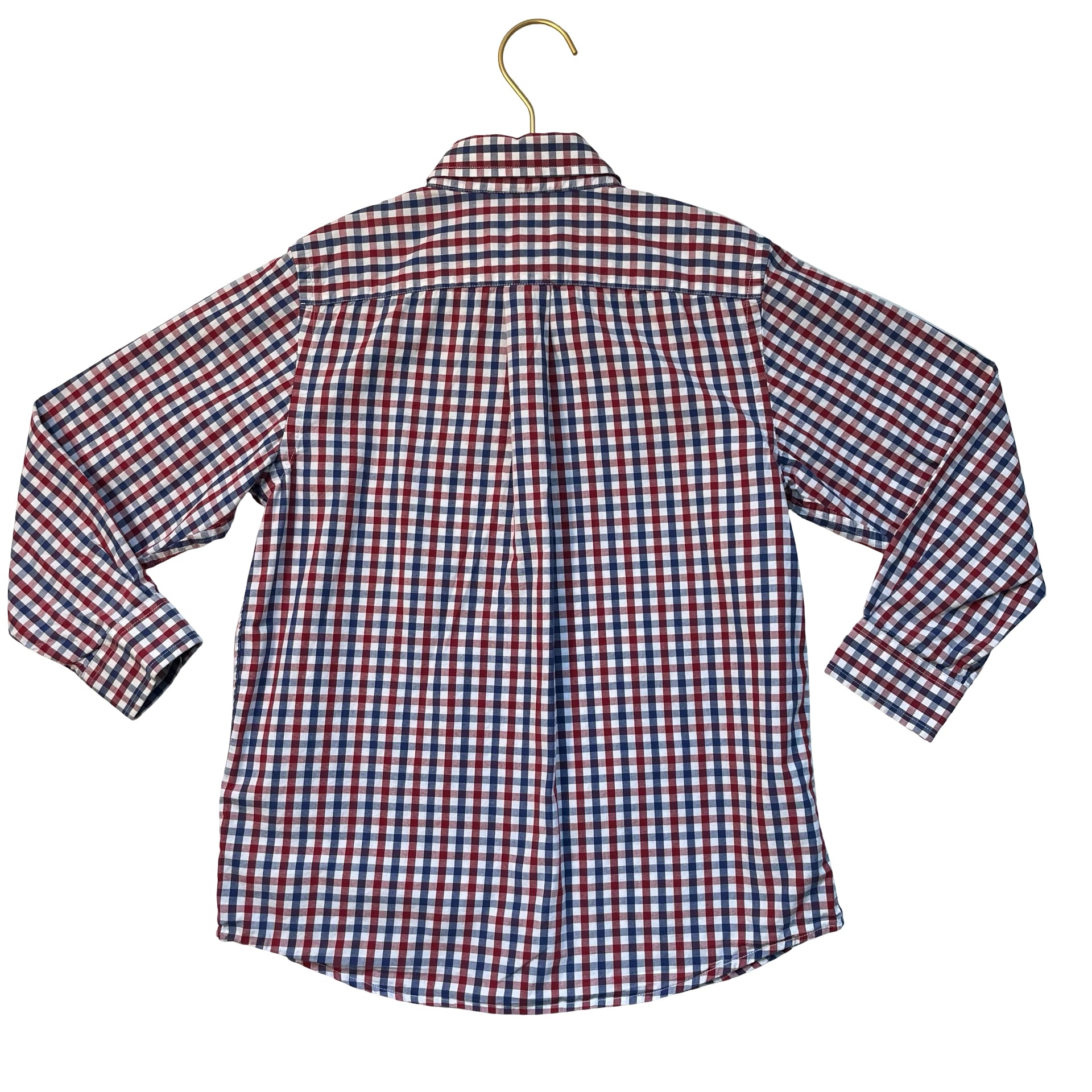 Vineyard Vines Red, White, Blue Check 'Whale' Button Down Shirt - Size 6