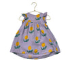 Bobo Choses Lavender & Yellow Flower Pattern Dress - Size 12-18 Mo