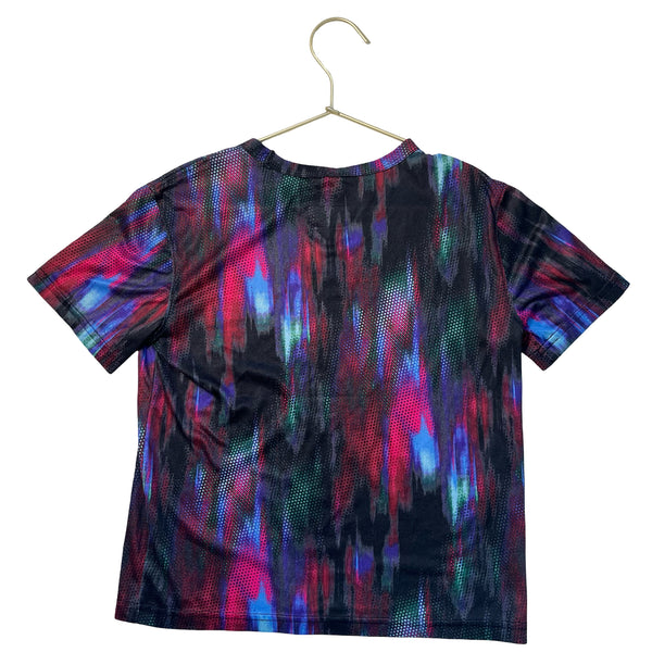 Old Navy Active Black & Multi-Color Pattern T-Shirt - Size S 6-7