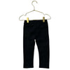 Janie and Jack Black Faux Suede Gold Zipper Leggings - Size 18-24 Mo