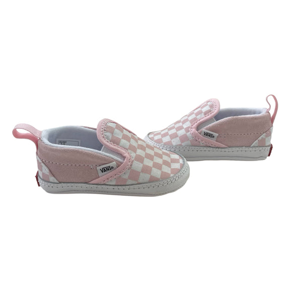 Vans Pink Check Soft-Sole Shoes - Size 3