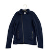 Bonpoint Navy Moto Style Cardigan Sweater Jacket - Size 8