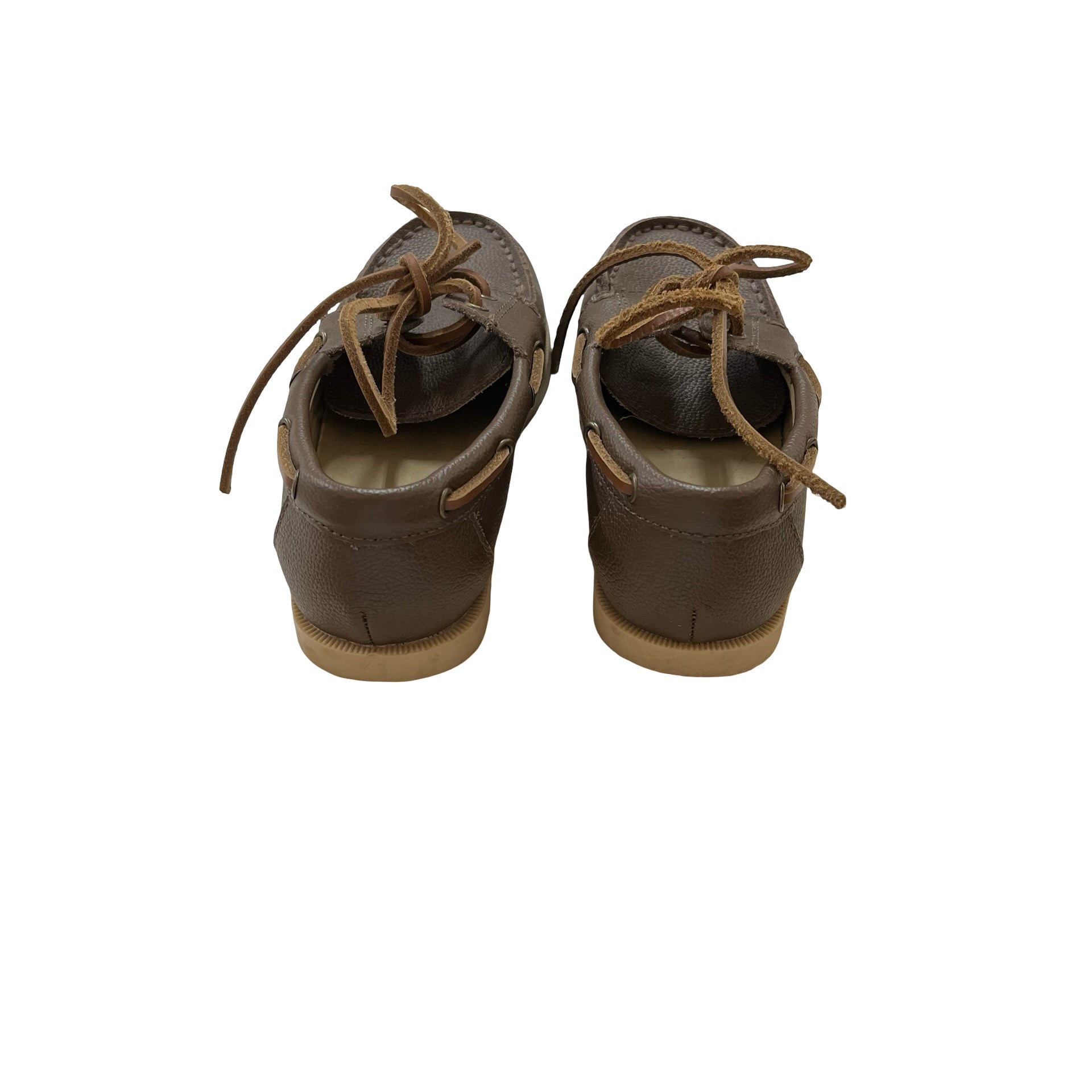 Janie and Jack Brown Boat Shoes - Size 12