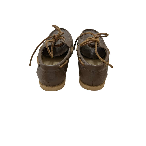 Janie and Jack Brown Boat Shoes - Size 12