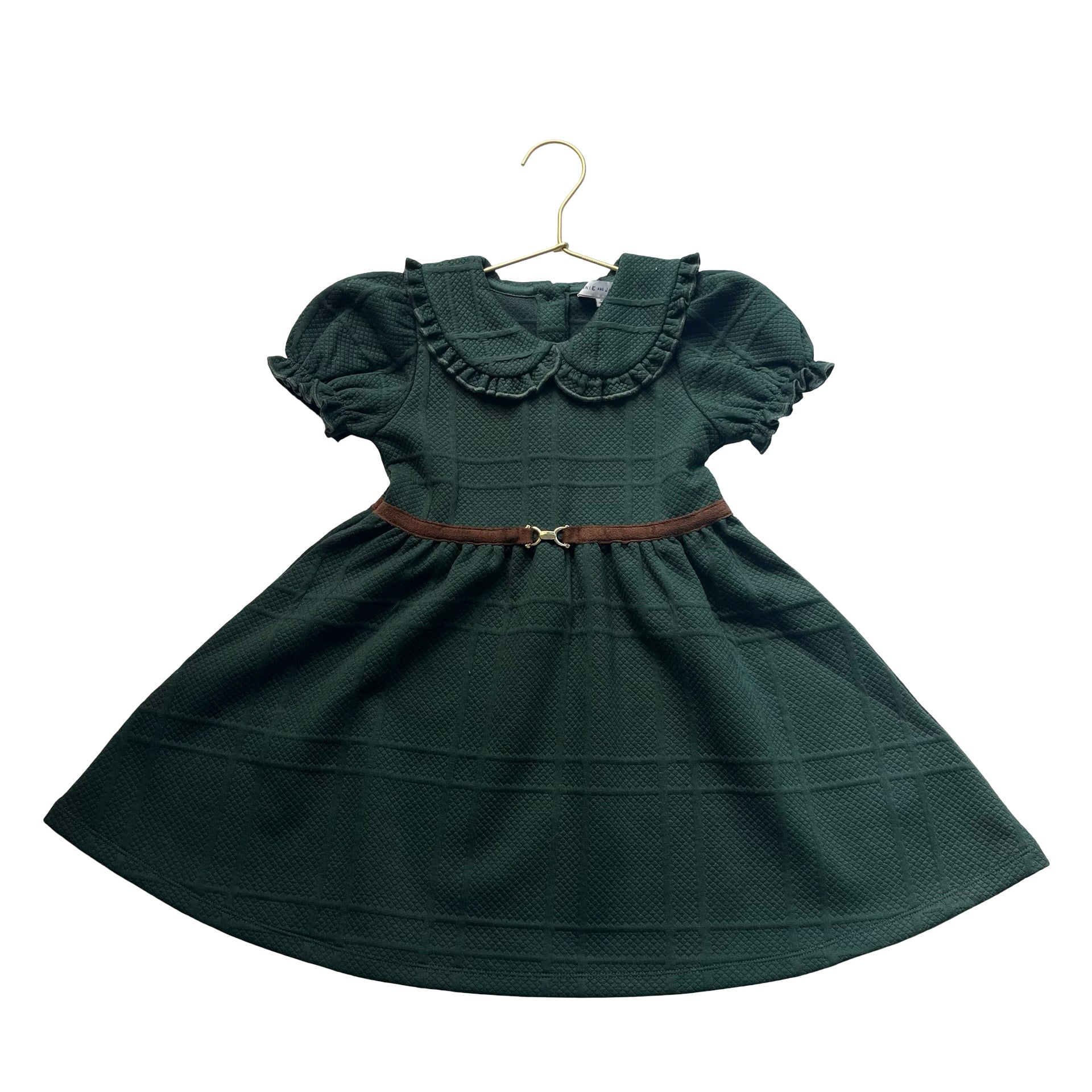 Janie and Jack Green Quilted Dress - Size 4