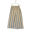 Louise Misha Ivory, Blue, Peach Striped Wide-Leg Cropped Pants - Size 7Y