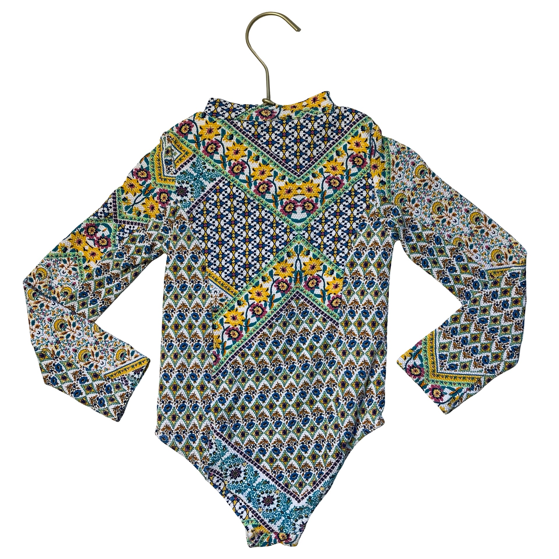 Jessica Simpson Colorful Print Swim Suit - Size 5T
