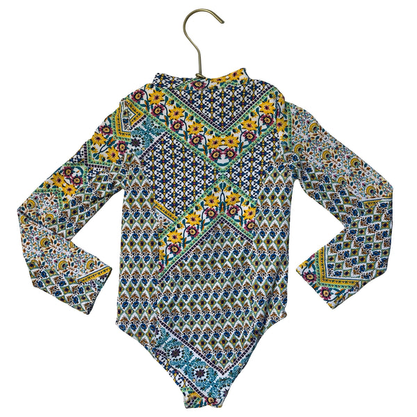 Jessica Simpson Colorful Print Swim Suit - Size 5T