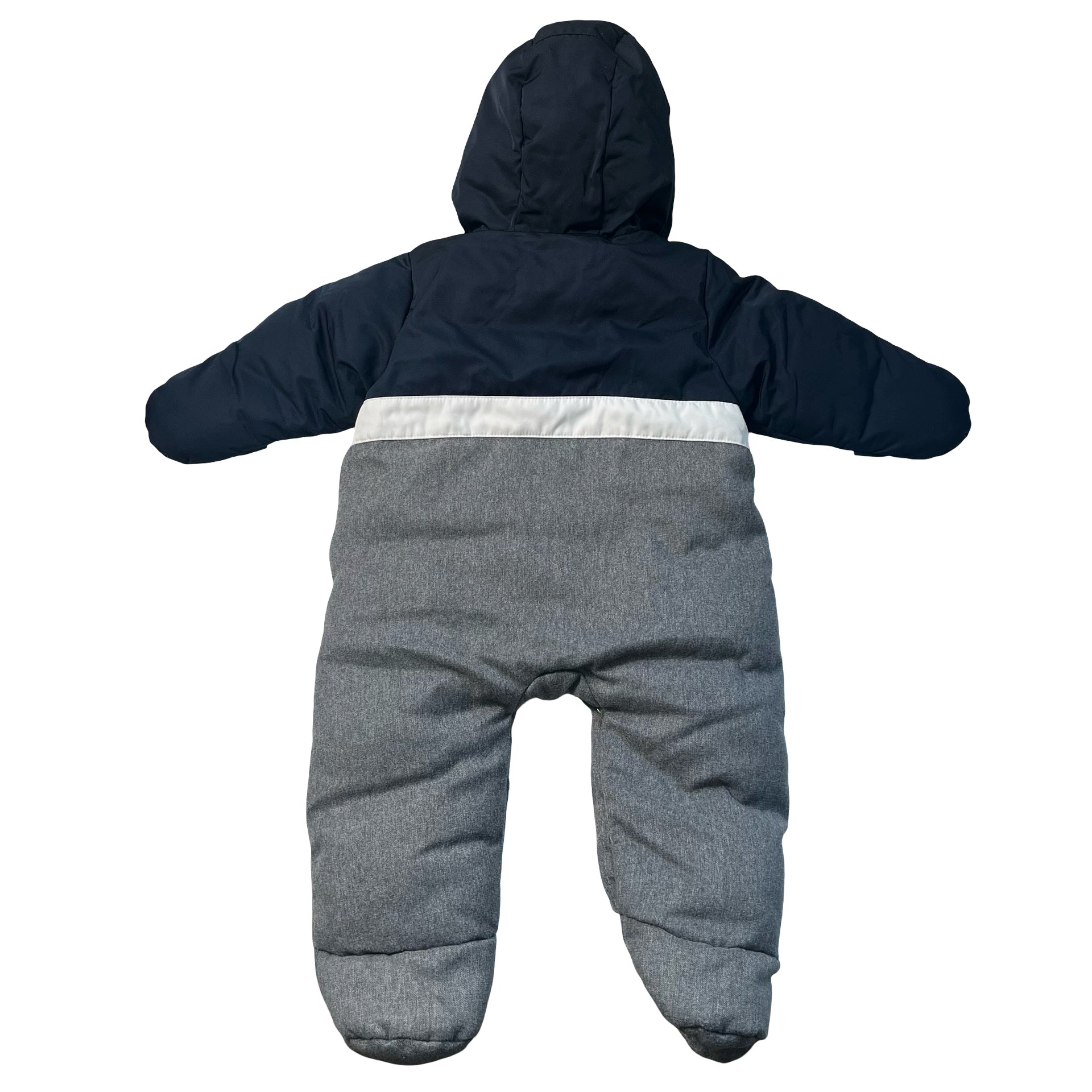 Jacad Gray, Navy, White Bunting - Size 12 Mo