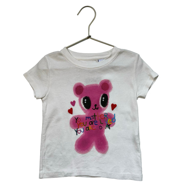 Zara x Humberto Cruz Teddy Bear Graphic Fitted T-Shirt - Size 8-9