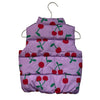 Old Navy Lavender & Red Cherry Print Puffer Vest - Size 3T