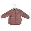Wheat Dusty Rose Quilted Jacket - Size 9 Mo