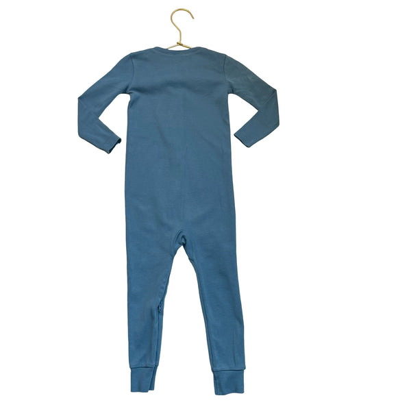 Primary Blue One-Piece PJs - Size 18-24 Mo