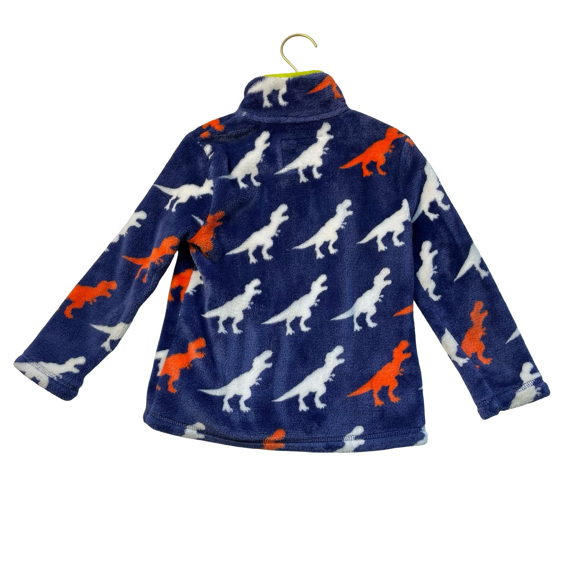 Hatley Navy Dino Fleece Jacket - Size 4