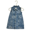 Zara Flower Print Denim Dress - Size 1.5Y