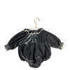 Noralee Dark Gray Velvet Bubble - Size 12 Months