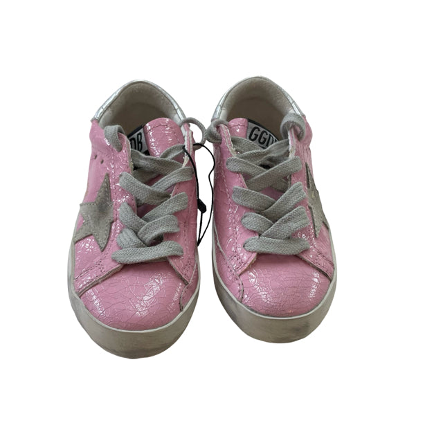 Golden Goose Pink Crackle & Gray/Silver Sneakers - Size 28 (11)