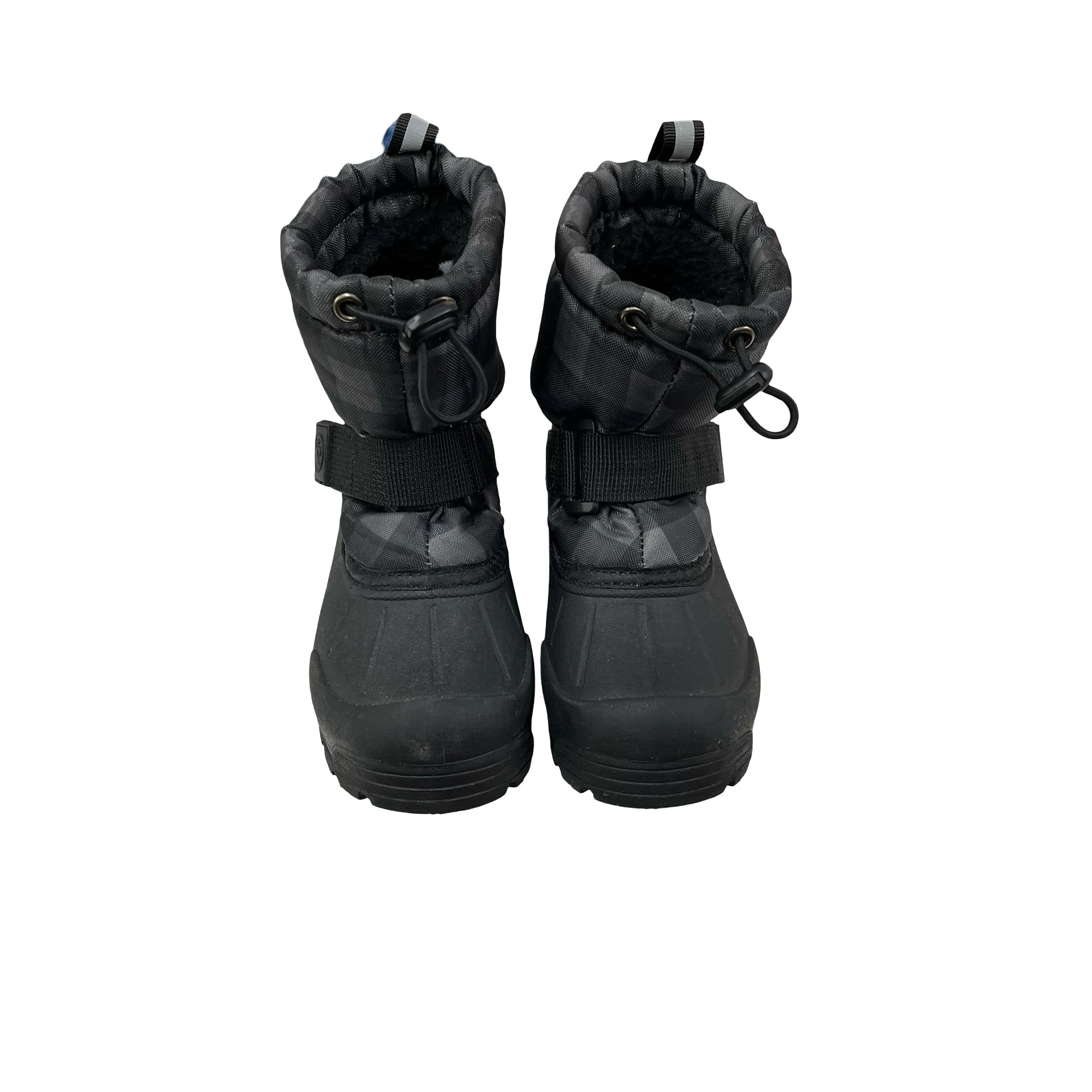 Northside Thermolite Black & Gray Check Winter Boots - Size 9