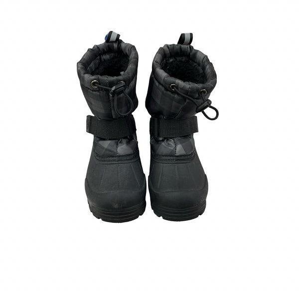 Northside Thermolite Black & Gray Check Winter Boots - Size 9