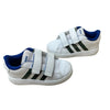 Adidas Grand Court White & Camo Striped Velcro Sneakers - Size 9K