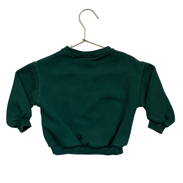 Zara Green Bear Graphic 'Victory Rush' Sweatshirt - Size 1.5Y