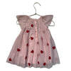 Baby Boden Pink & Red Tulle Heart Dress - Size 6-9 Mo