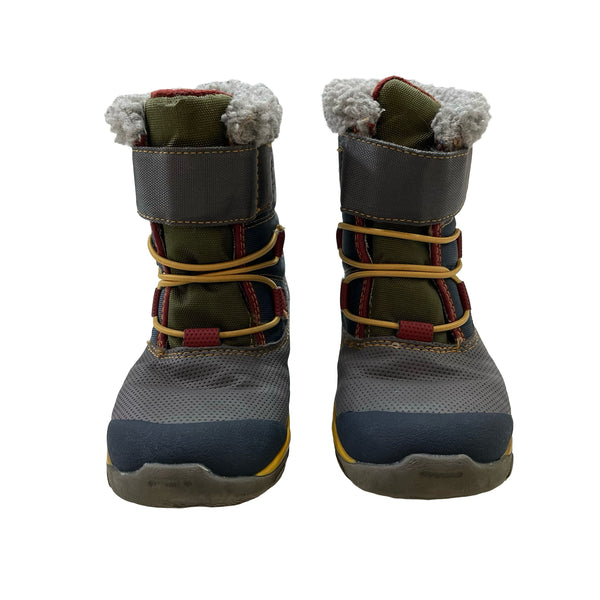 See Kai Run Insulated & Waterproof Gray, Navy, Green Boots - Size 11