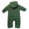 Primary Green Hooded Puffer Snowsuit Bunting - Size 6-12 Mo