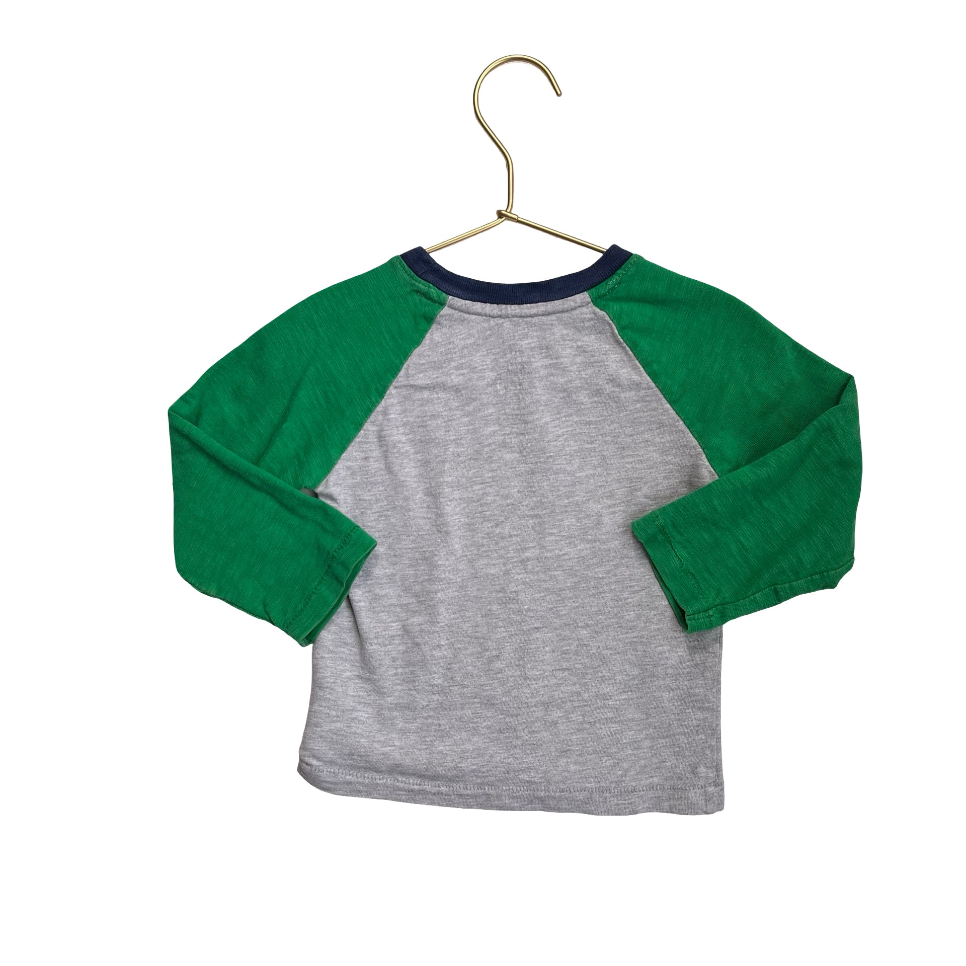 Baby Gap Green & Gray Dino Astronaut Shirt - Size 18-24 Mo