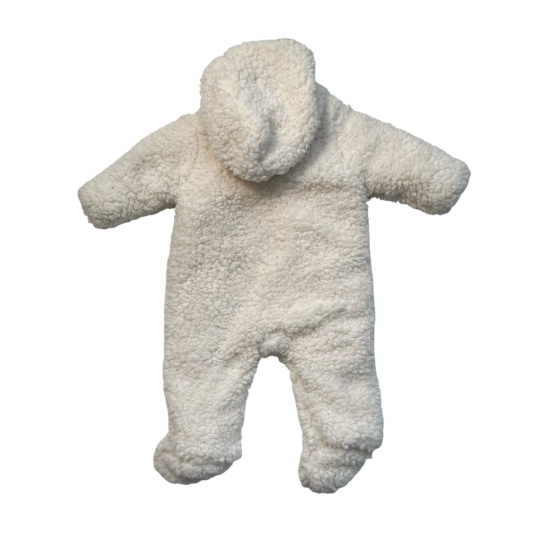 Zara Ivory Sherpa Footed Bunting - Size 0-1 Mo
