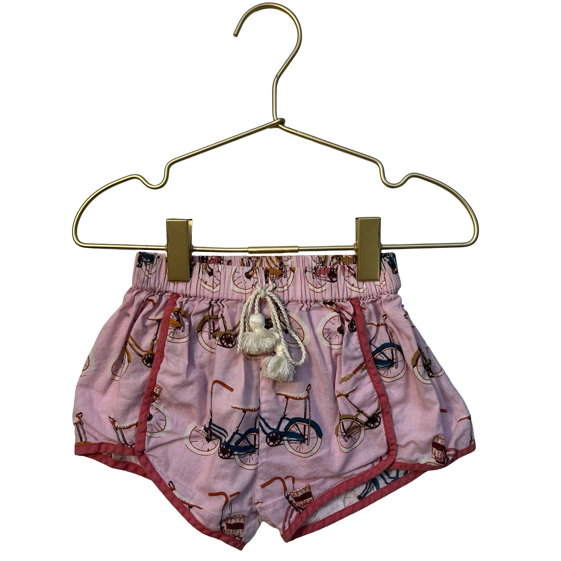 Pink Chicken Pink Bicycle Print Shorts - Size 2Y