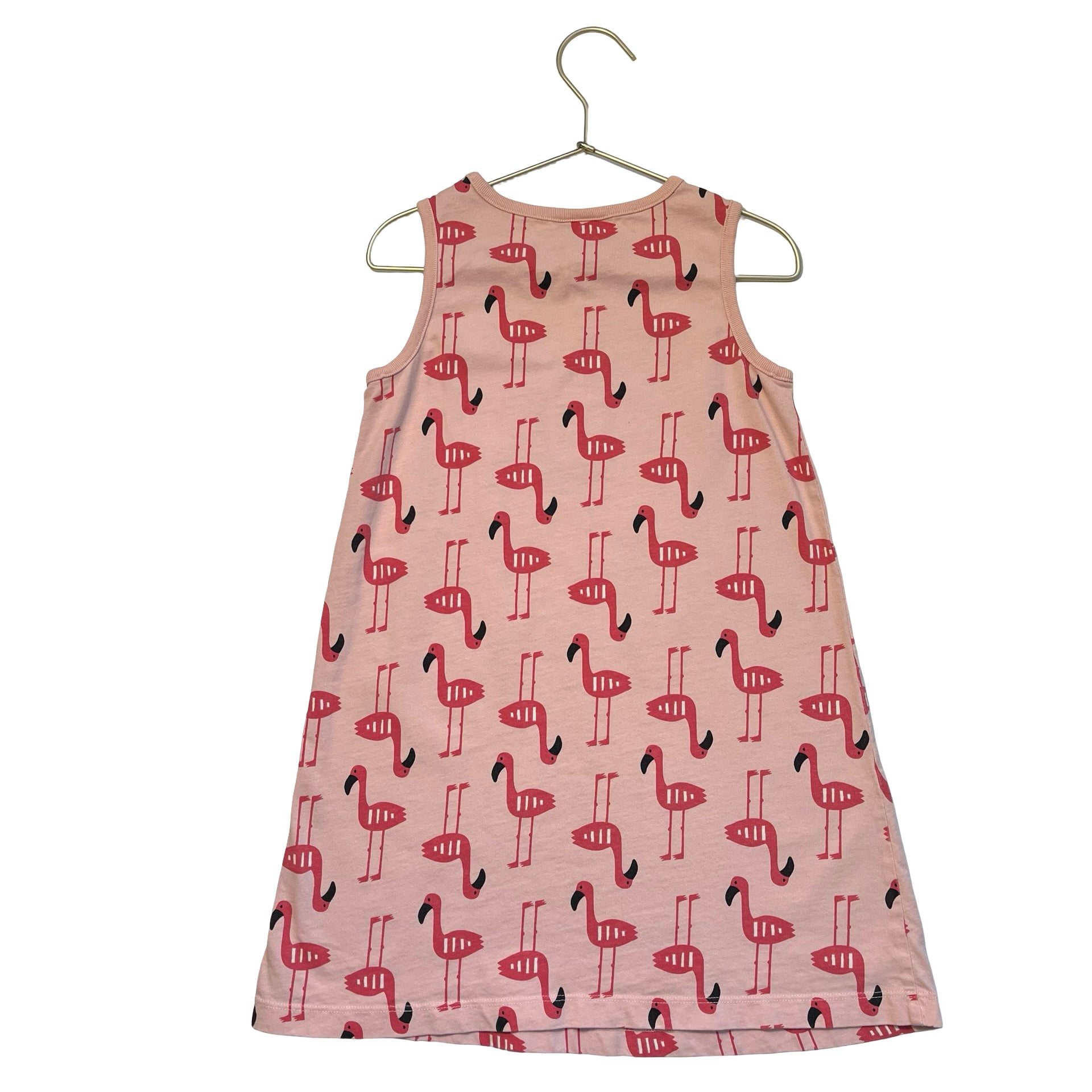 Hanna Andersson Pink Flamingo Print Dress - Size 6-7