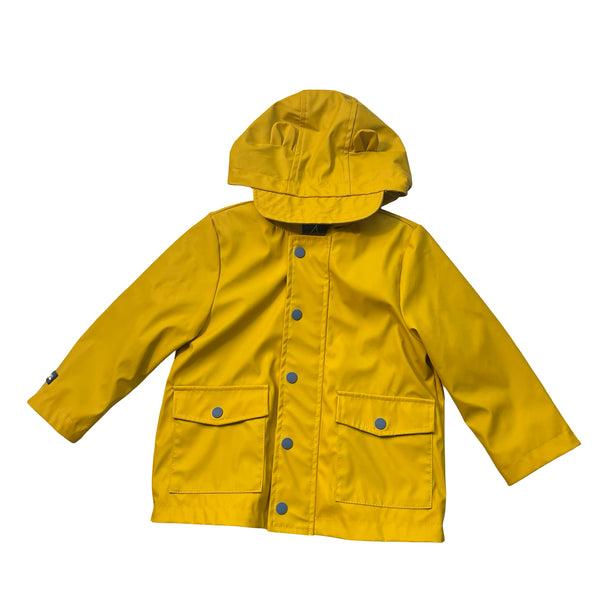Mayoral Fleece-Lined Yellow Rain Jacket - Size 18 Mo