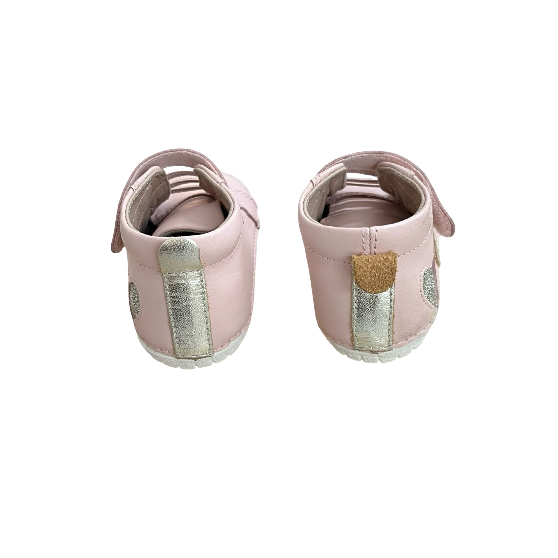 Old Soles Pink Leather & Metallic Heart Shoes - Size 20 (5)