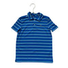 Vineyard Vines Performance Blue, Green, White Striped Polo Shirt - Size 6