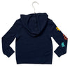 Old Navy Navy Waffle Hooded 'All Smiles' Graphic Shirt - Size 5T