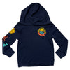 Old Navy Navy Waffle Hooded 'All Smiles' Graphic Shirt - Size 5T